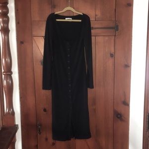 Urban Outfitters**Black Dress**Long Sleeved**Button Up